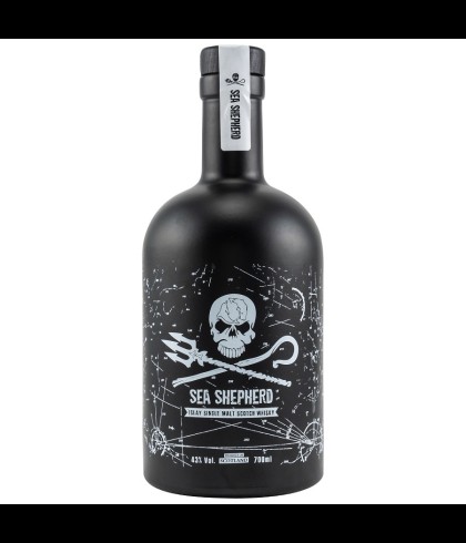 Fles Sea Shepherd Islay Malt, whisky, op voorraad bij slijterij ’t Bockje in Bathmen