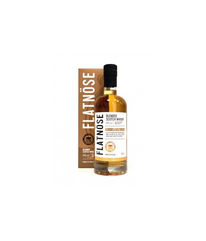 Fles Flatnöse Blended Scotch Whisky, whisky, op voorraad bij slijterij ’t Bockje in Bathmen
