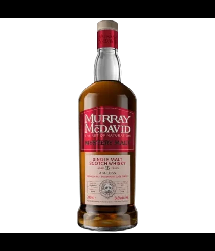 Fles Murray McDavid Mystery Malt Ard-Less 16 Years Old 2009, whisky, bij slijterij t Bockje in Bathmen