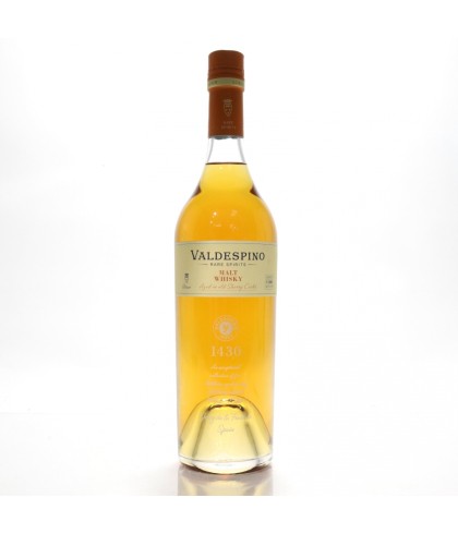 Fles Valdespino Malt Whiskey 43,5%, whisky, op voorraad bij slijterij t Bockje in Bathmen