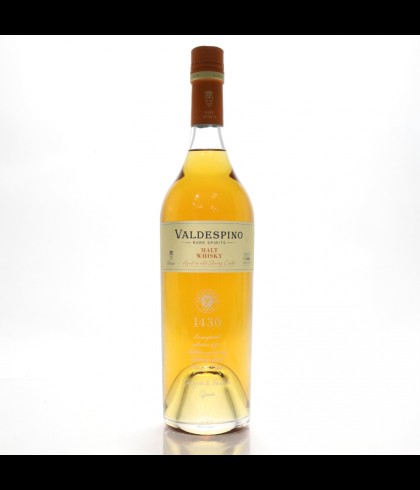 Fles Valdespino Malt Whiskey 43,5%, whisky, op voorraad bij slijterij t Bockje in Bathmen