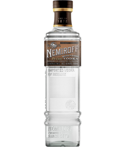 Wodka Nemiroff De Luxe Rested in Barrel Vodka van Nemiroff, bij slijterij ’t Bockje in Bathmen