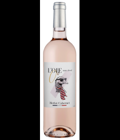 Flasche L'OIE 0° Rosé Merlot/Cabernet alcohol free