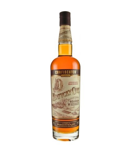 Fles bourbon van Kentucky Owl, op voorraad bij slijterij t Bockje in Bathmen