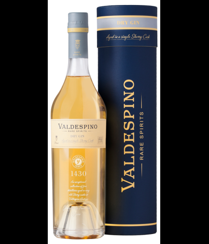 Fles Valdespino Single Fino Cask Rare Dry Gin, gin, op voorraad bij slijterij t Bockje in Bathmen