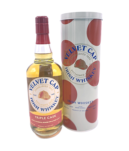 Fles Velvet Cap Triple Cask, whisky, op voorraad bij slijterij t Bockje in Bathmen