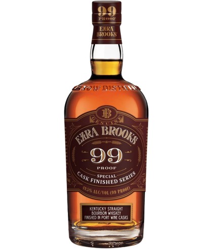 Fles Ezra Brooks 99 Proof Port Finish, whisky, bij slijterij ’t Bockje in Bathmen