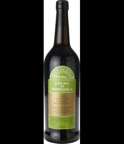 Fles Pellegrino Mandoria Marsala, bij slijterij t Bockje in Bathmen