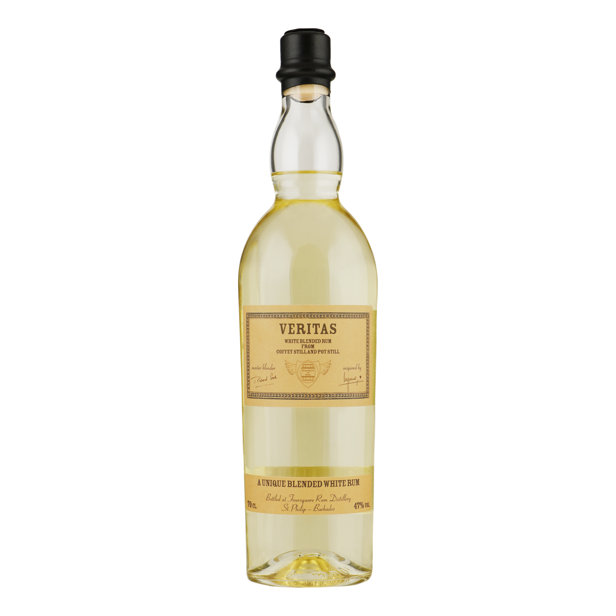 Fles Veritas White Blended Rum, rum, op voorraad bij slijterij ’t Bockje in Bathmen