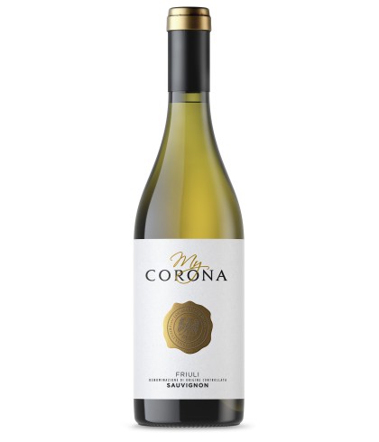 Fles Castello di Spessa My Corona Sauvignon Blanc, wijn, op voorraad bij slijterij t Bockje in Bathmen
