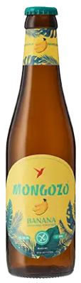 Fles Mongozo Banana, bier van Mongozo, bij slijterij t Bockje in Bathmen