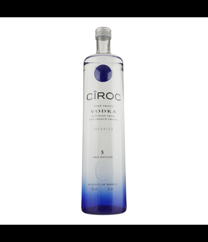 Fles Ciroc Vodka, wodka, bij slijterij t Bockje in Bathmen