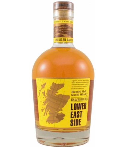 Fles LOWER EAST SIDE, whisky, op voorraad bij slijterij t Bockje in Bathmen