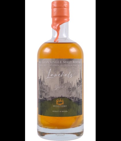 Fles Bruges Whisky Company Lanchals Batch 1, whisky, op voorraad bij slijterij t Bockje in Bathmen