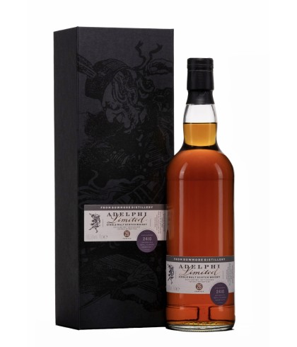 Fles Adelphi Bowmore 1997, single malt whisky, op voorraad bij slijterij t Bockje in Bathmen