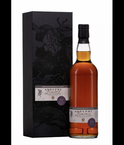 Fles Adelphi Bowmore 1997, single malt whisky, op voorraad bij slijterij t Bockje in Bathmen
