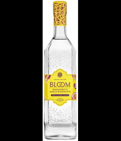 Fles Bloom Limited Edition Passionfruit, gin, op voorraad bij slijterij t Bockje in Bathmen