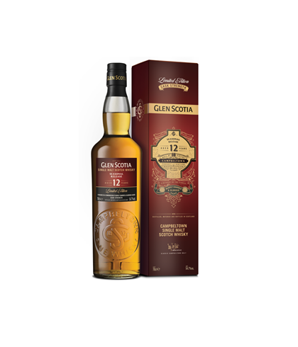 Fles Glen Scotia 12 Years Old Seasonal Release 2021, single malt whisky, op voorraad bij slijterij t Bockje in Bathmen