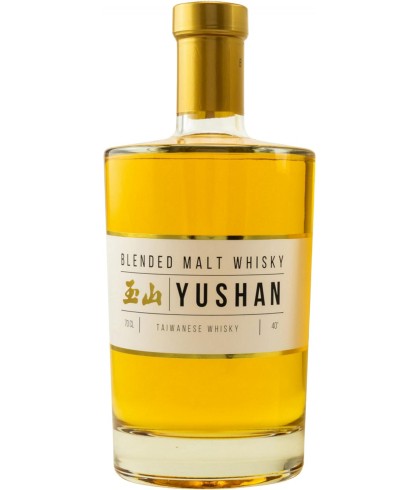 Fles Yushan Blended Malt, Taiwanese whisky, op voorraad bij slijterij t Bockje in Bathmen