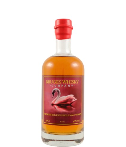 Fles Bruges Whisky Company Premium Belgian Single Malt Whisky, whisky, op voorraad bij slijterij t Bockje in Bathmen