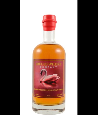 Fles Bruges Whisky Company Premium Belgian Single Malt Whisky, whisky, op voorraad bij slijterij t Bockje in Bathmen