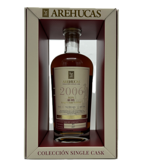 Ron Arehucas Rum Ruby Port Single Cask 2006 bij t Bockje in Bathmen