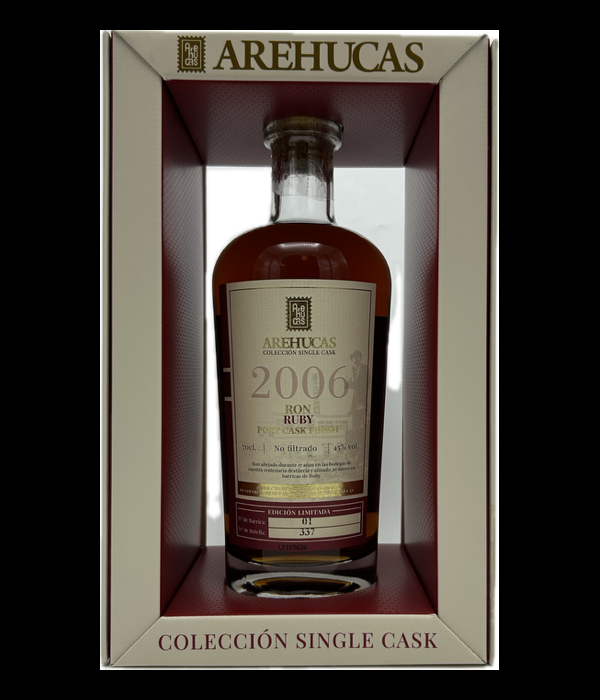 Ron Arehucas Rum Ruby Port Single Cask 2006 bij t Bockje in Bathmen