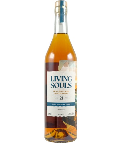 Fles Living Souls Kildalton 21 Years Old Batch #2, whisky, bij slijterij t Bockje in Bathmen