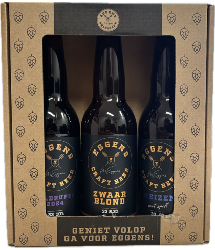 Geschenk Eggens Craftbier Bierpakket 3x 33cl van Eggens, bij slijterij ’t Bockje in Bathmen