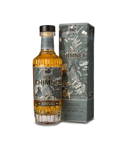 Fles Wemyss Malts Peat Chimney, Schotse whisky gebotteld door Wemyss Malts, op voorraad bij slijterij t Bockje in Bathmen
