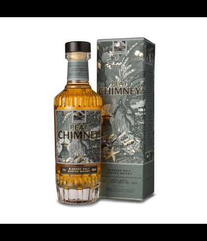 Fles Wemyss Malts Peat Chimney, Schotse whisky gebotteld door Wemyss Malts, op voorraad bij slijterij t Bockje in Bathmen