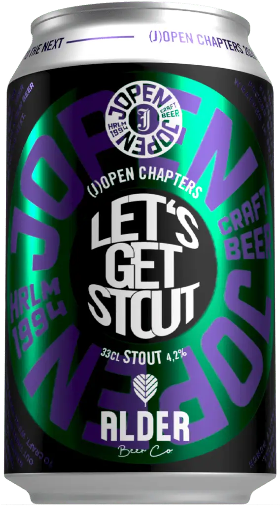 Fles Jopen Chapter 4 Let’s Get Stout Dry Stout, bier van Jopen, op voorraad bij slijterij t Bockje in Bathmen