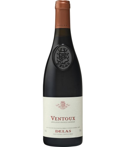 Fles Delas Frères Ventoux, wijn op voorraad bij slijterij t Bockje in Bathmen