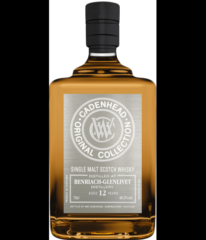 Fles Cadenhead&rsquo;s Benriach-Glenlivet 12 Years Old, single malt whisky, op voorraad bij slijterij t Bockje in Bathmen