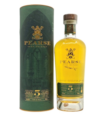 Fles Pearse 5YO Original Irish Whiskey, whisky, op voorraad bij slijterij t Bockje in Bathmen