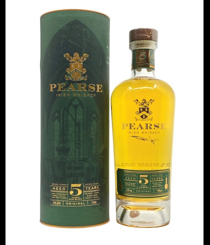 Fles Pearse 5YO Original Irish Whiskey, whisky, op voorraad bij slijterij t Bockje in Bathmen