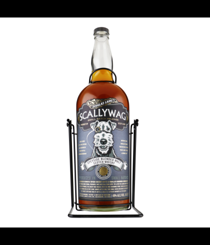Fles Scallywag 4,5 liter met cradle, Speyside blended malt van Douglas Laing, op voorraad bij slijterij t Bockje in Bathmen