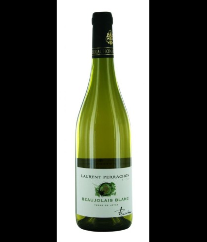Fles Laurent Perrachon Beaujolais Blanc A.C. Terre de Loyse, wijn bij slijterij t Bockje in Bathmen