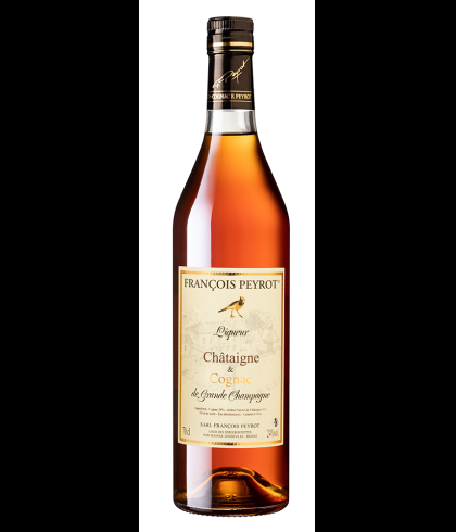 Francois Peyrot Châtaigne & Cognac Liqueur, op voorraad bij slijterij t Bockje in Bathmen
