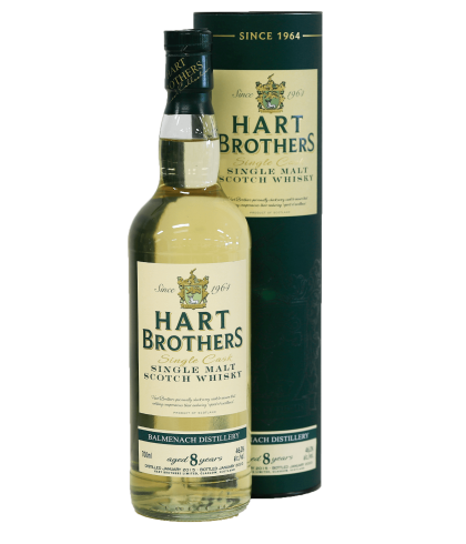 Fles Hart Brothers Balmenach 8 Years Old 2015, single malt whisky, op voorraad bij slijterij t Bockje in Bathmen