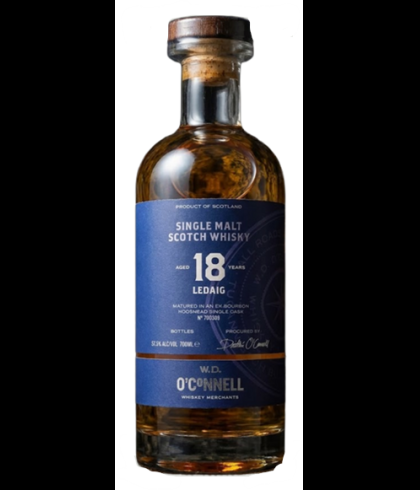 Fles geturfde single malt van het eiland Mull, op voorraad bij slijterij t Bockje in Bathmen