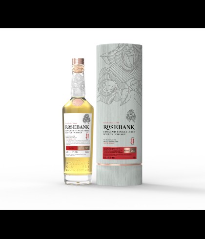 Fles Rosebank 31 Years Old, Schotse Lowland single malt, op voorraad bij slijterij t Bockje in Bathmen