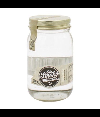 Fles Ole Smokey Moonshine, whisky, op voorraad bij slijterij ’t Bockje in Bathmen