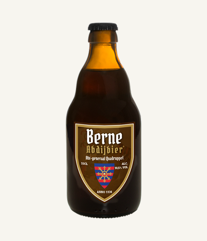 Fles Berne Abdijbier Abt Generaal Quadrupel, bier, bij slijterij ’t Bockje in Bathmen