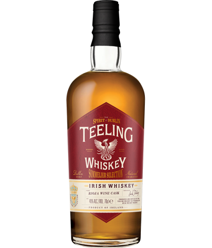Fles Teeling Sommelier Selection Rioja Wine Cask, Ierse whiskey uit Dublin, op voorraad bij slijterij t Bockje in Bathmen