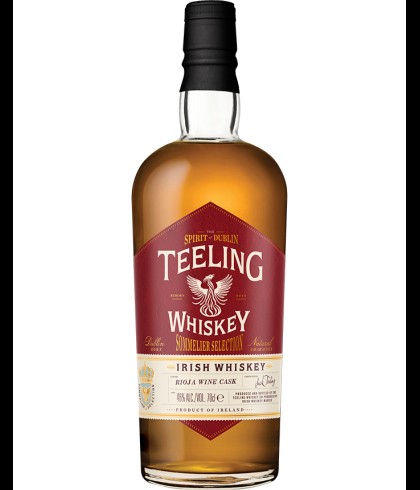 Fles Teeling Sommelier Selection Rioja Wine Cask, Ierse whiskey uit Dublin, op voorraad bij slijterij t Bockje in Bathmen