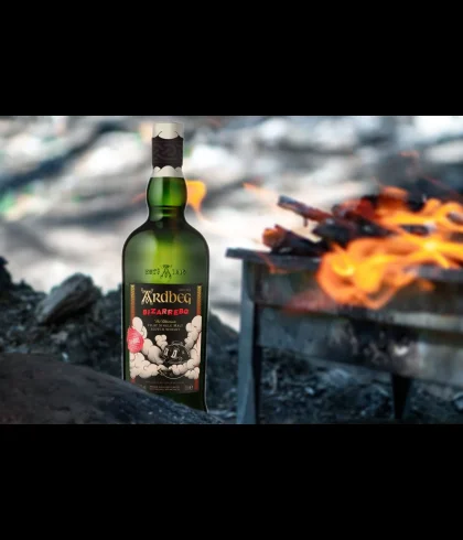 Fles Ardbeg BizarreBQ barbecue whisky, whisky, op voorraad bij slijterij t Bockje in Bathmen