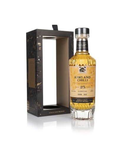 Fles Wemyss Kiwi and Chilli Glenrothes 25 Years Old 1996, Schotse whisky gebotteld door Wemyss Malts, op voorraad bij slijterij t Bockje in Bathmen