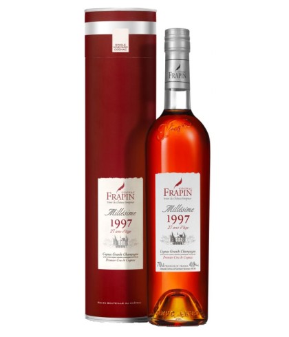 Frapin Cognac Grande Champagne Millésime 1997 27 Years Old, op voorraad bij slijterij t Bockje in Bathmen
