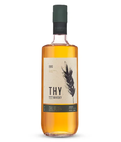 Fles Thy BØG Danish Single Malt Whisky, whisky, op voorraad bij slijterij t Bockje in Bathmen